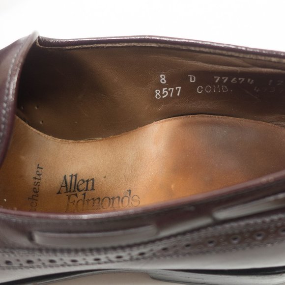 Allen Edmonds Manchester Wingtip Tassel Loafers - Men's Size 8 D - Picture 10 of 10